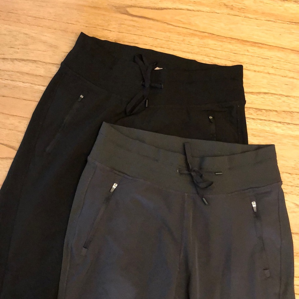 Black and grey pair of Joggers